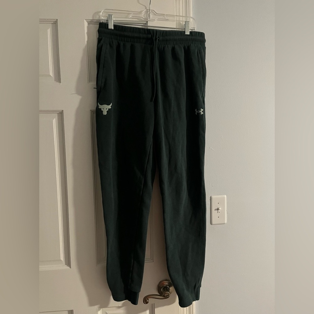 Under Armour Dark Green Joggers with Logo